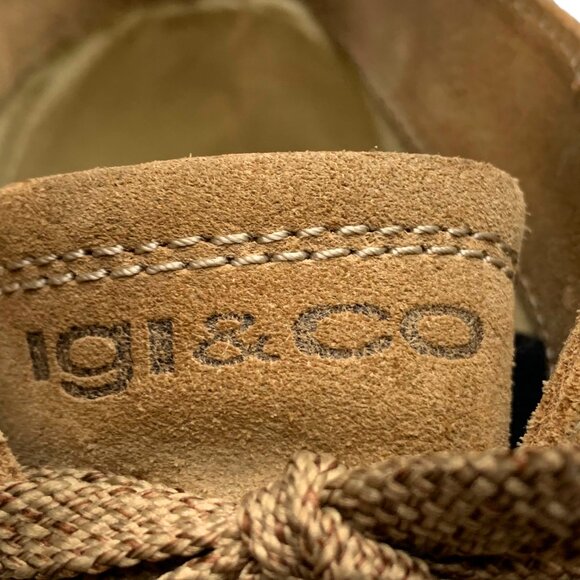 IGI & Co Tan Suede 3‎ eyelet Lace Up Chukka Boots main image 8